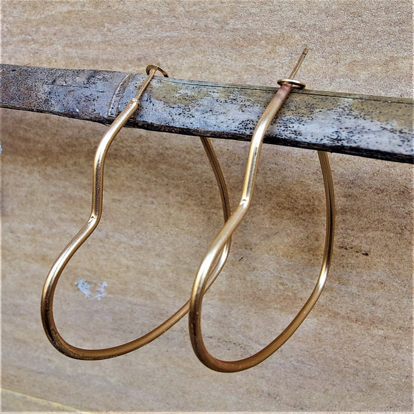 Golden Hoops Heart Jewelry Ear Rings Earrings Agtukart