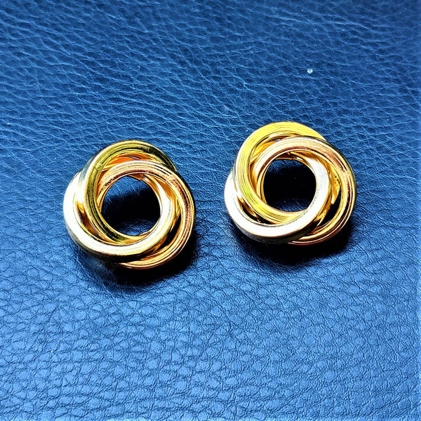 Golden Jalebi Studs Jewelry Ear Rings Earrings Agtukart
