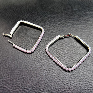 Beaded Hoops Diamond Jewelry Ear Rings Earrings Agtukart