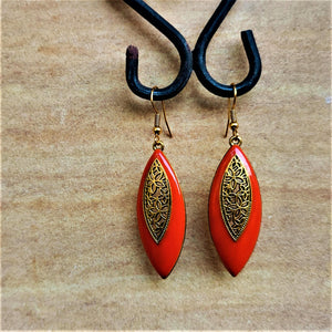 Traditional Golden base Earring Red Jewelry Ear Rings Earrings Agtukart
