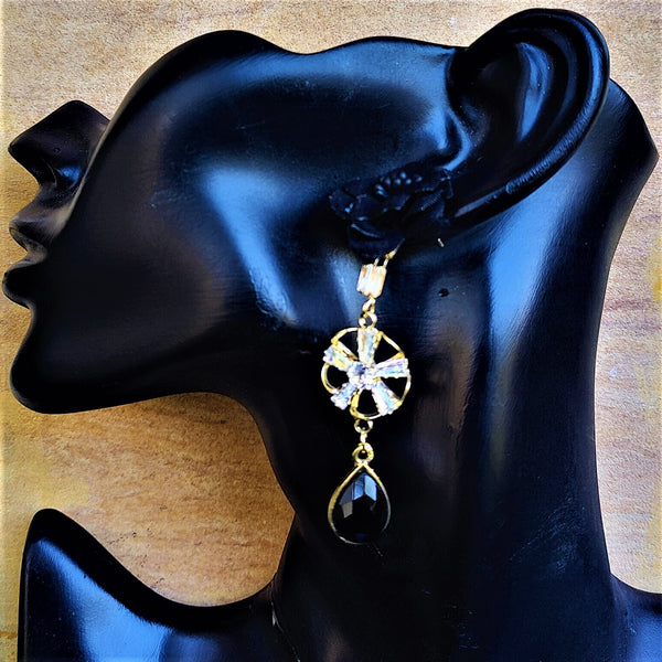 Flower Earrings with Glass Beads Jewelry Ear Rings Earrings Agtukart