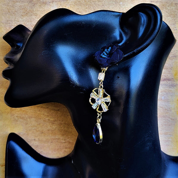Flower Earrings with Glass Beads Jewelry Ear Rings Earrings Agtukart