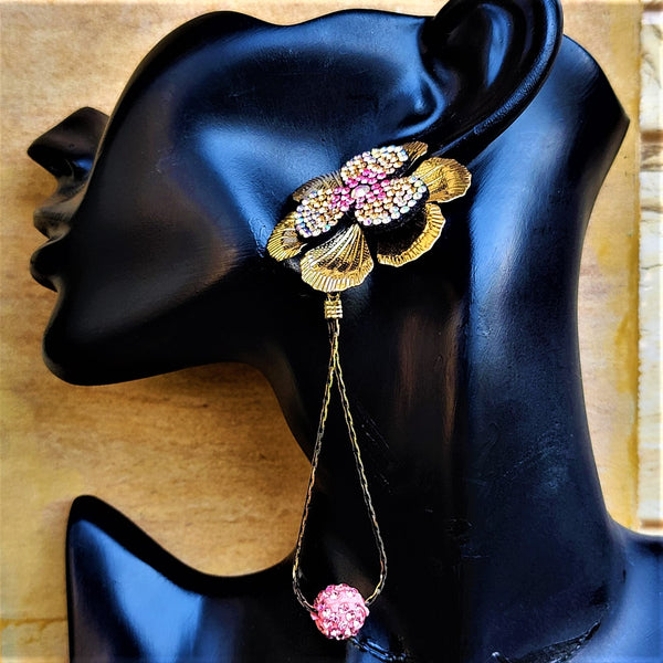 Shimmery Stone Studded Earrings Jewelry Ear Rings Earrings Agtukart