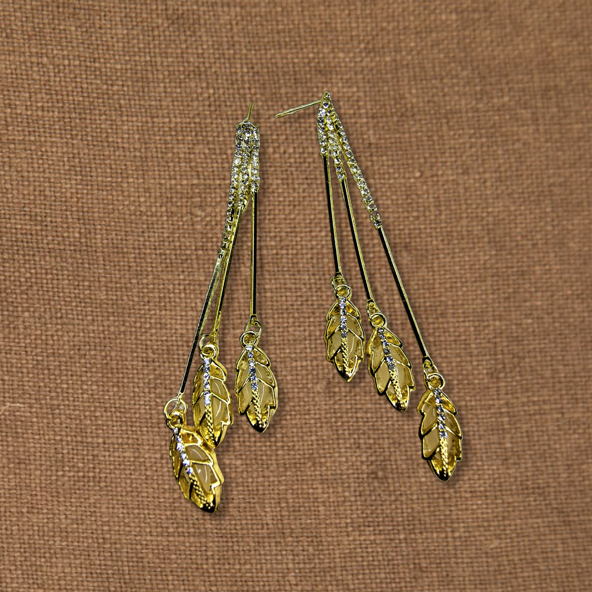 Trio Leaf Fancy Earrings Jewelry Ear Rings Earrings Agtukart