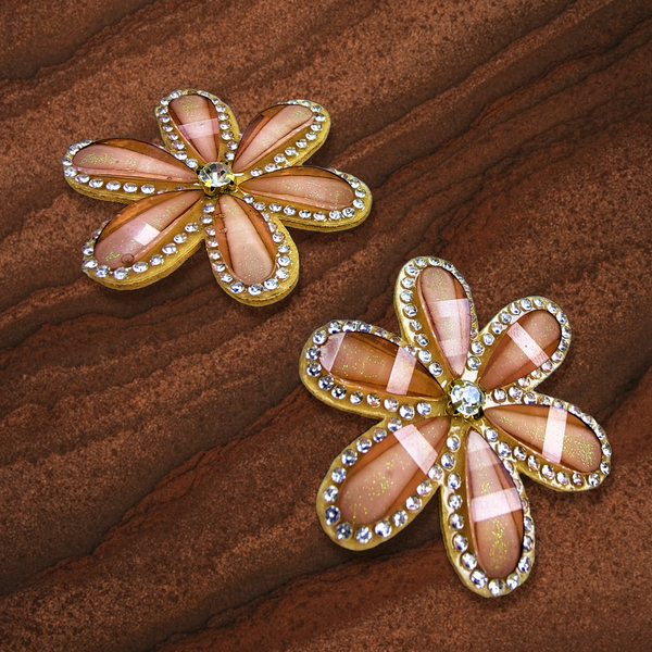 Flower and Stone Earrings Jewelry Ear Rings Earrings Agtukart