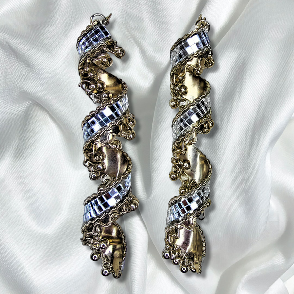 Long Spiral Ethnic Earrings Silver Jewelry Ear Rings Earrings Agtukart