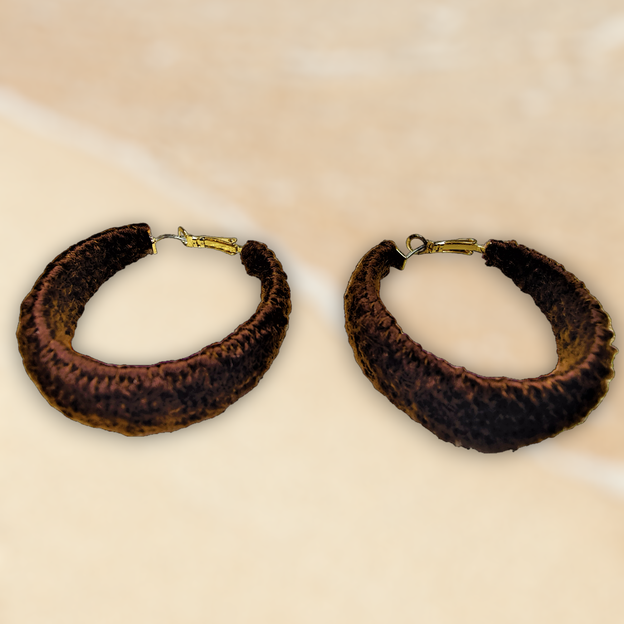 Brown Ratan Hoops Jewelry Ear Rings Earrings Agtukart