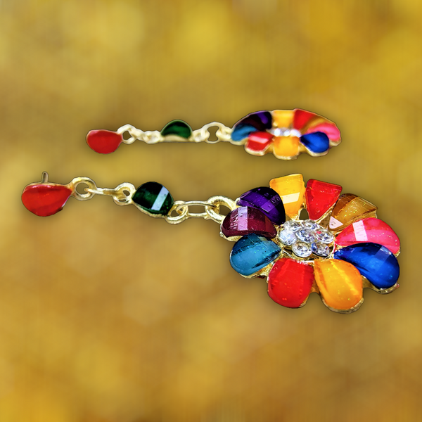 Multicolor Flower Earrings Jewelry Ear Rings Earrings Agtukart