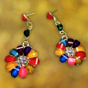 Multicolor Flower Earrings Jewelry Ear Rings Earrings Agtukart