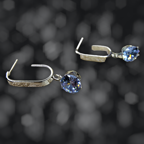 Round Glass Stone Tops Jewelry Ear Rings Earrings Agtukart