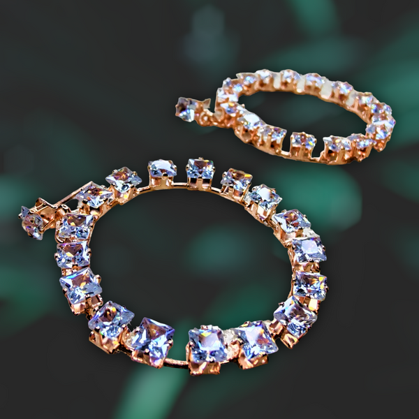 American Diamond Hoops Jewelry Ear Rings Earrings Agtukart