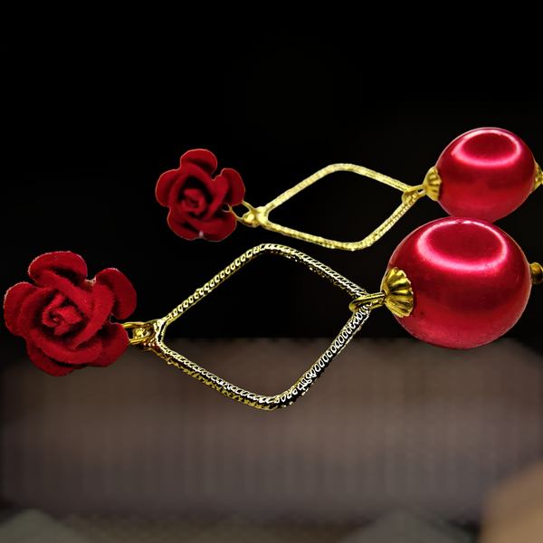 Rose Danglers Jewelry Ear Rings Earrings Agtukart