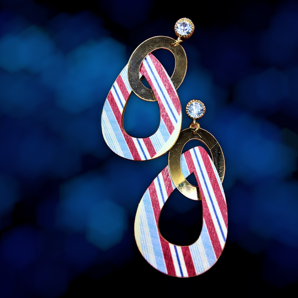 Multicolor Party Wear Earrings Blue & Red Drop Jewelry Ear Rings Earrings Agtukart