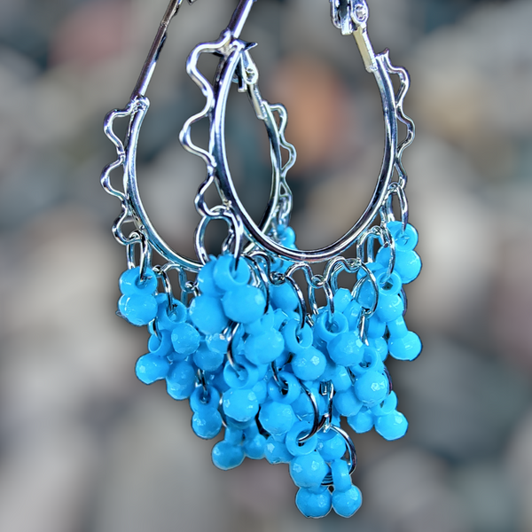Tiny Bell Earrings Light Blue Jewelry Ear Rings Earrings Agtukart