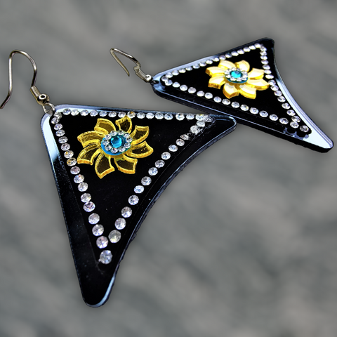 Triangle Stone Earrings Jewelry Ear Rings Earrings Agtukart