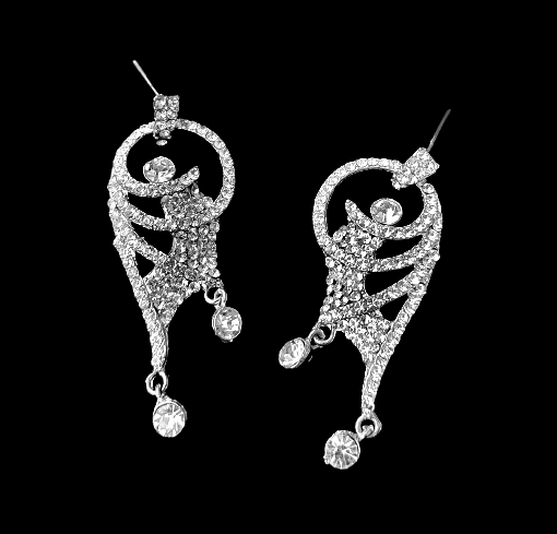 Silver Small Stone Earrings Jewelry Ear Rings Earrings Agtukart