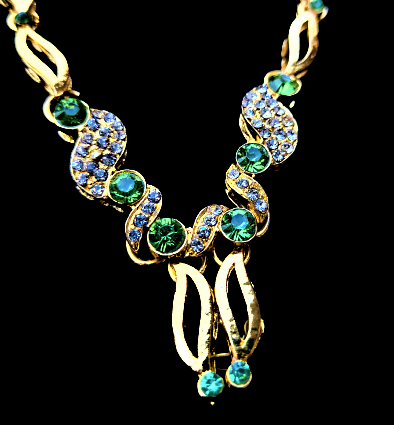 Green and Golden Set Jewelry Set Agtukart