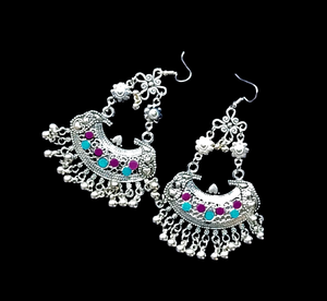 Multicolor half round earrings Jewelry Ear Rings Earrings Agtukart