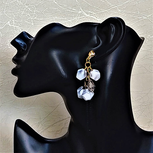 Round Big Beads Dangles Jewelry Ear Rings Earrings Agtukart
