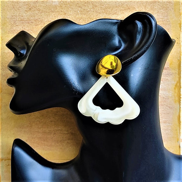 Triangle Shaped Wavy Earrings Jewelry Ear Rings Earrings Agtukart