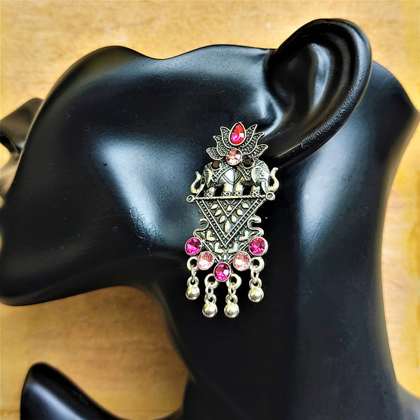 Oxidized Lotus Earrings Jewelry Ear Rings Earrings Agtukart