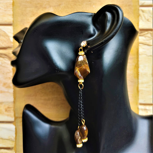 Shaded chain dangle earrings Jewelry Ear Rings Earrings Agtukart